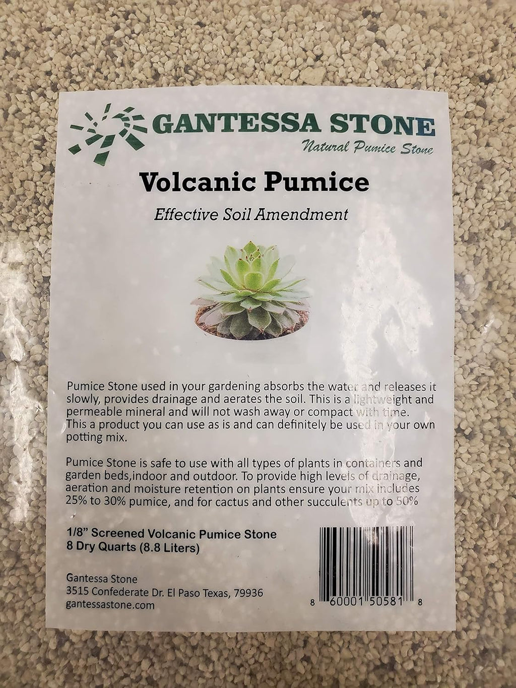 Gardening Pumice Soil Amendment | 1/8" Screened | 8 Quarts