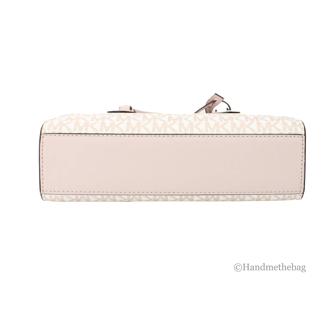 Small White Rose Gold PVC Satchel Purse Bag E78348