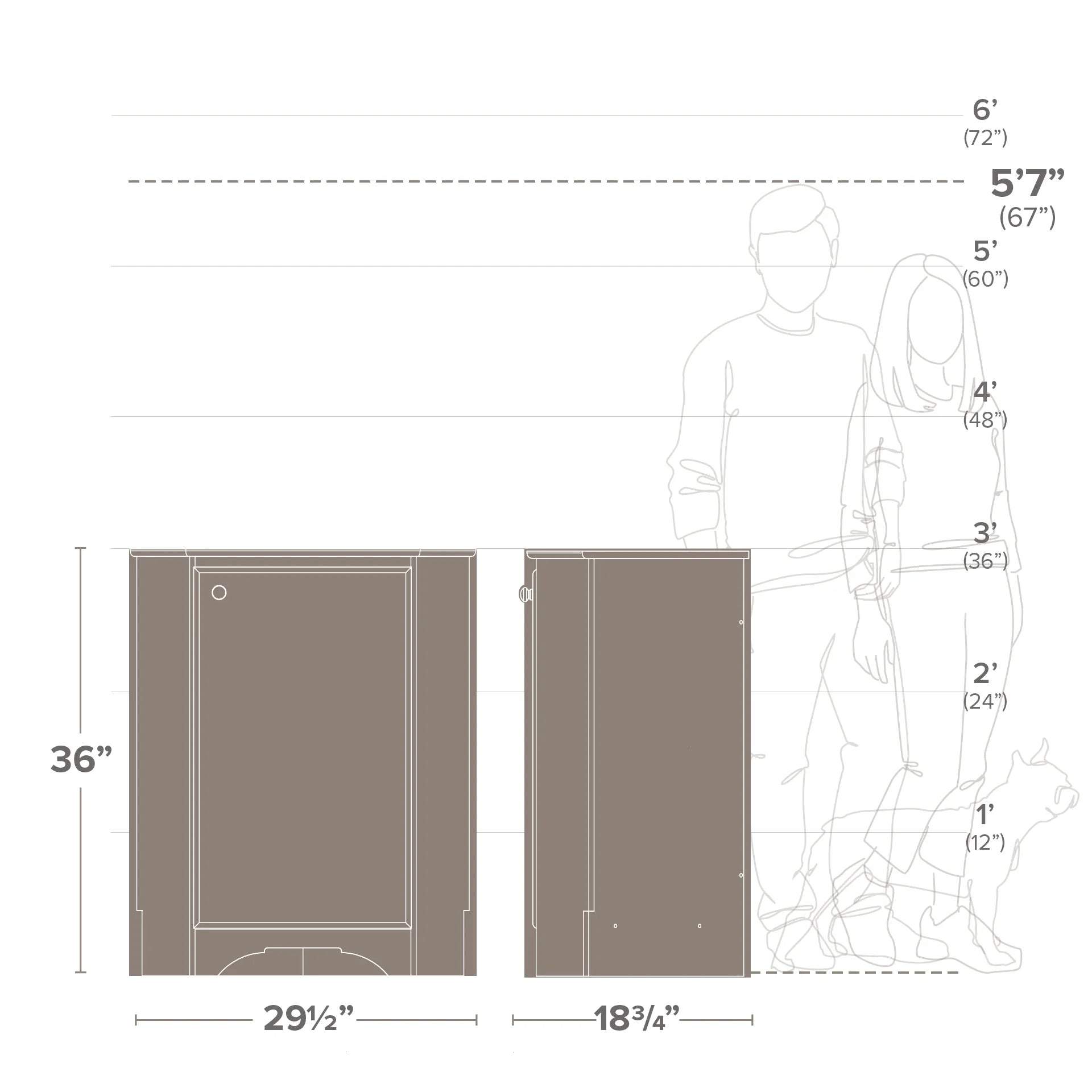 Corner Storage Cabinet with Doors, White K603911