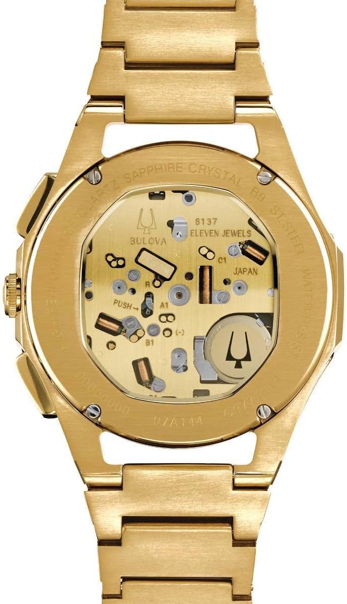 Men's Curved Quartz Stainless Steel Chronograph Watch K57671