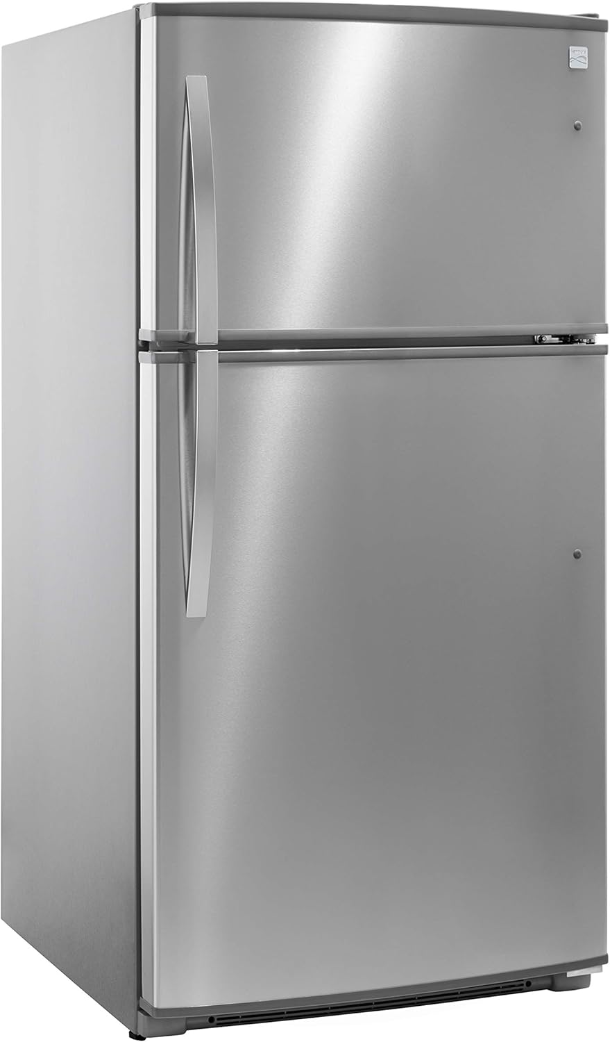 33" Top-Freezer Refrigerator, 21 Cu Ft, Stainless Steel N2372