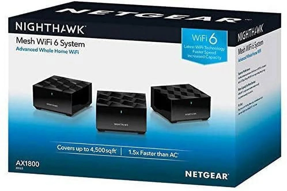 Whole Home Mesh WiFi 6 System, 3-Pack K6923