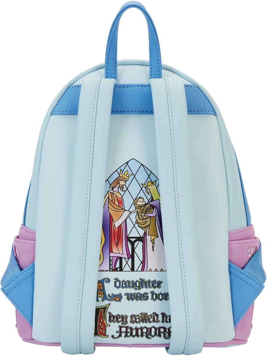 Disney Sleeping Beauty Stained Glass Castle Mini Backpack Q424264
