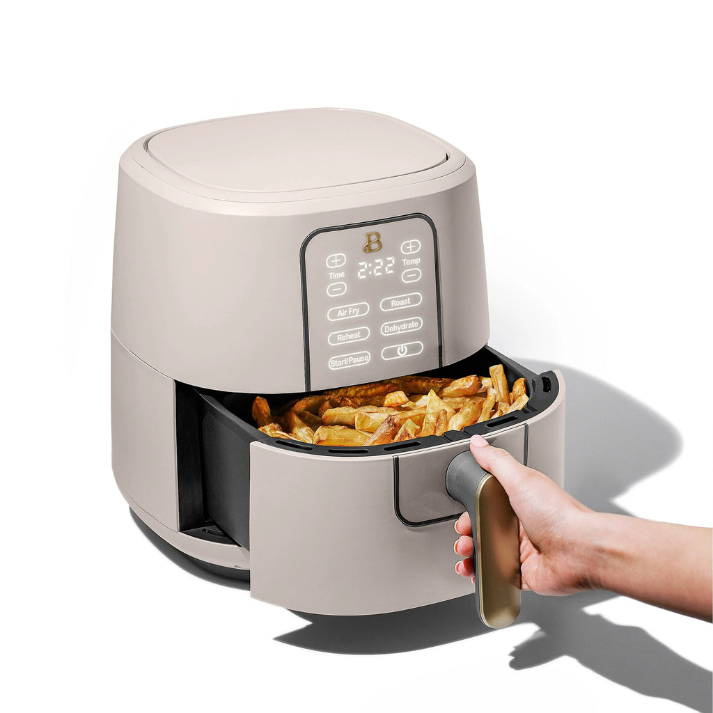 6 Qt Air Fryer with Touch-Activated Display, Porcini Taupe C22298
