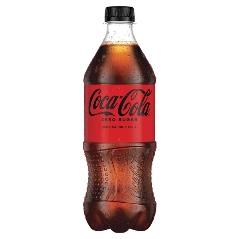 Zero Sugar Soda, 20 Fl Oz Bottle, Pack of 10 F9294
