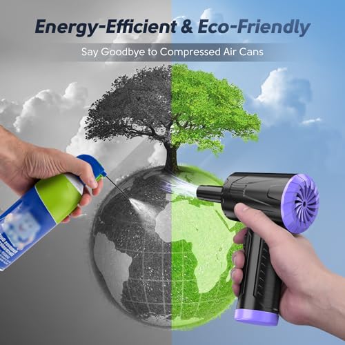 Cordless Electric Air Duster for Keyboard and Computer Cleaning X3968