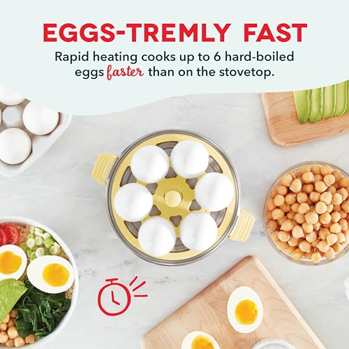 6 Egg Capacity Electric Egg Cooker with Auto Shut Off - Black U471