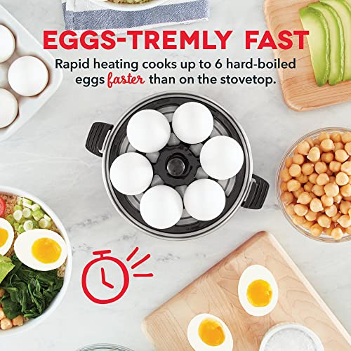 6 Egg Capacity Electric Egg Cooker with Auto Shut Off - Black U471