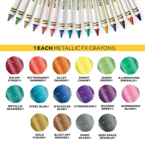 152ct Crayon Collection with Classic and Glitter Crayons M4947