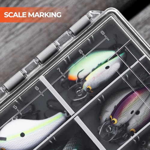Waterproof Tackle Box with Removable Dividers, 3600 and 3700 Trays Q482255