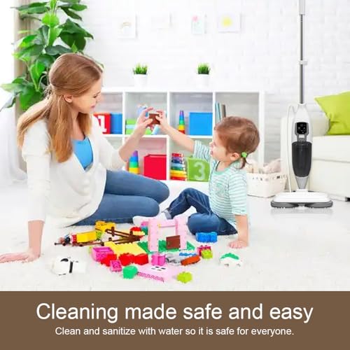 Steam Mop with 13 Accessories for Hard Floors, 550ml, 30-Second Heat-Up E958948
