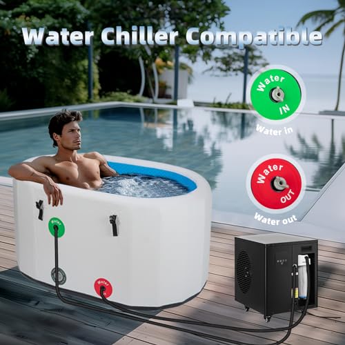Cold Plunge Tub for Athletes, Portable Ice Bath for Home and Outdoor X1109