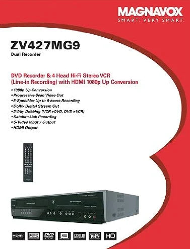 DVD Recorder / VCR with Line-In Recording S440