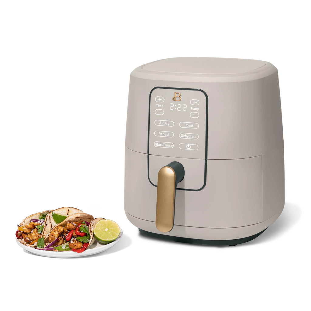 6 Qt Air Fryer with Touch-Activated Display, Porcini Taupe C22298