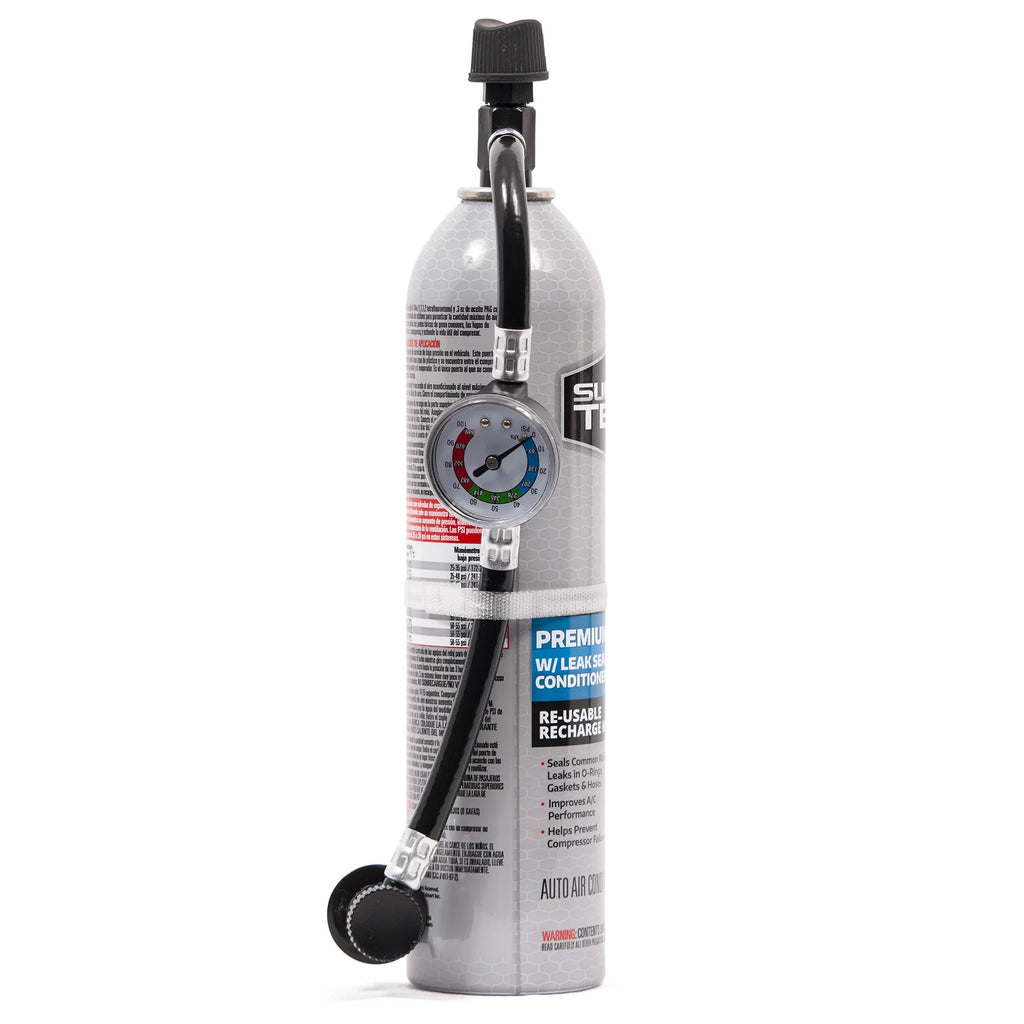 R-134a Automotive Refrigerant with Reusable Hose and Gauge, 18 oz O826760
