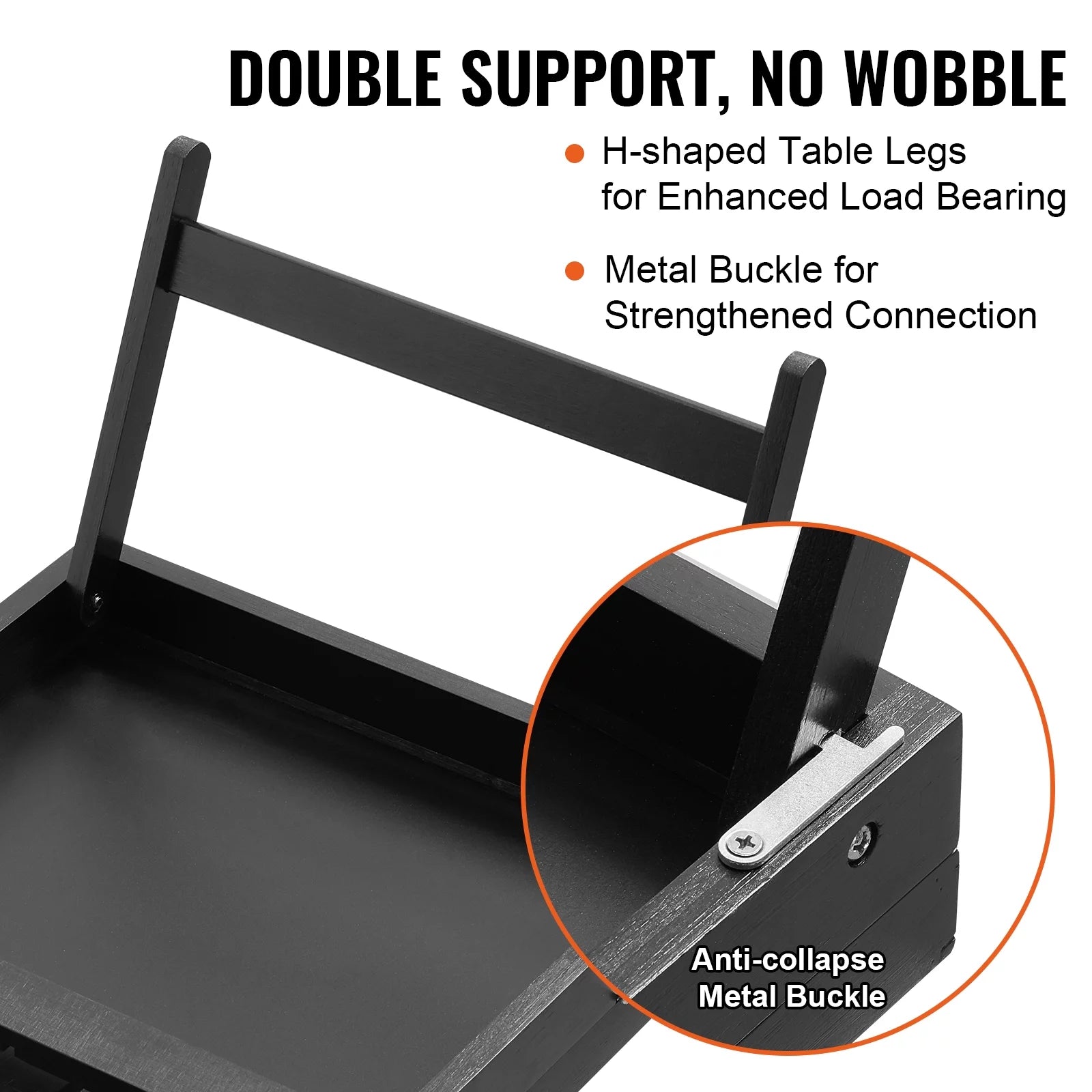 Bamboo Bed Tray with Foldable Legs and Adjustable Slope X719