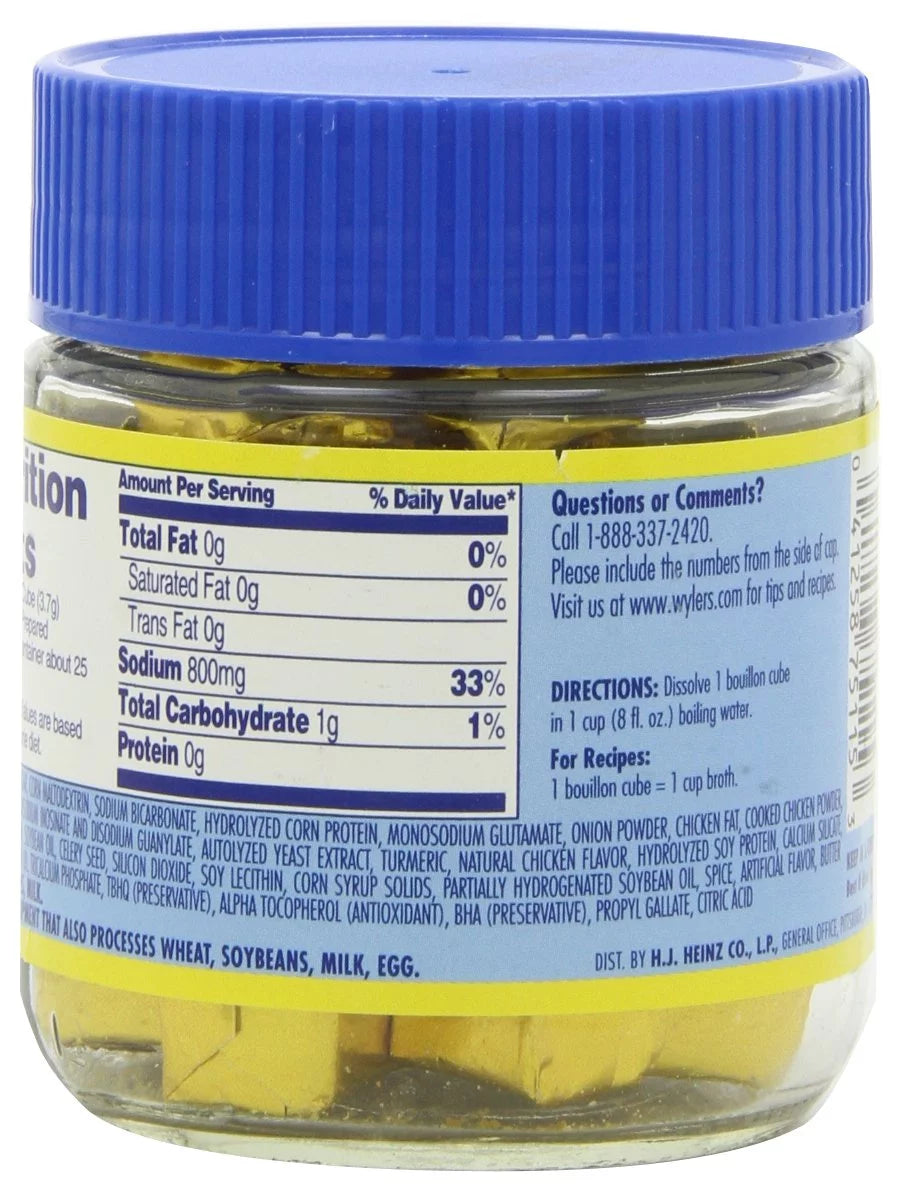 Chicken Instant Bouillon Cubes, 3.25 oz (Pack of 6) I346046
