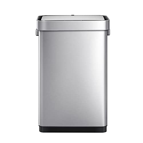 Touchless Motion Sensor Trash Can, 13.2 Gallon, Brushed Stainless Steel A497976