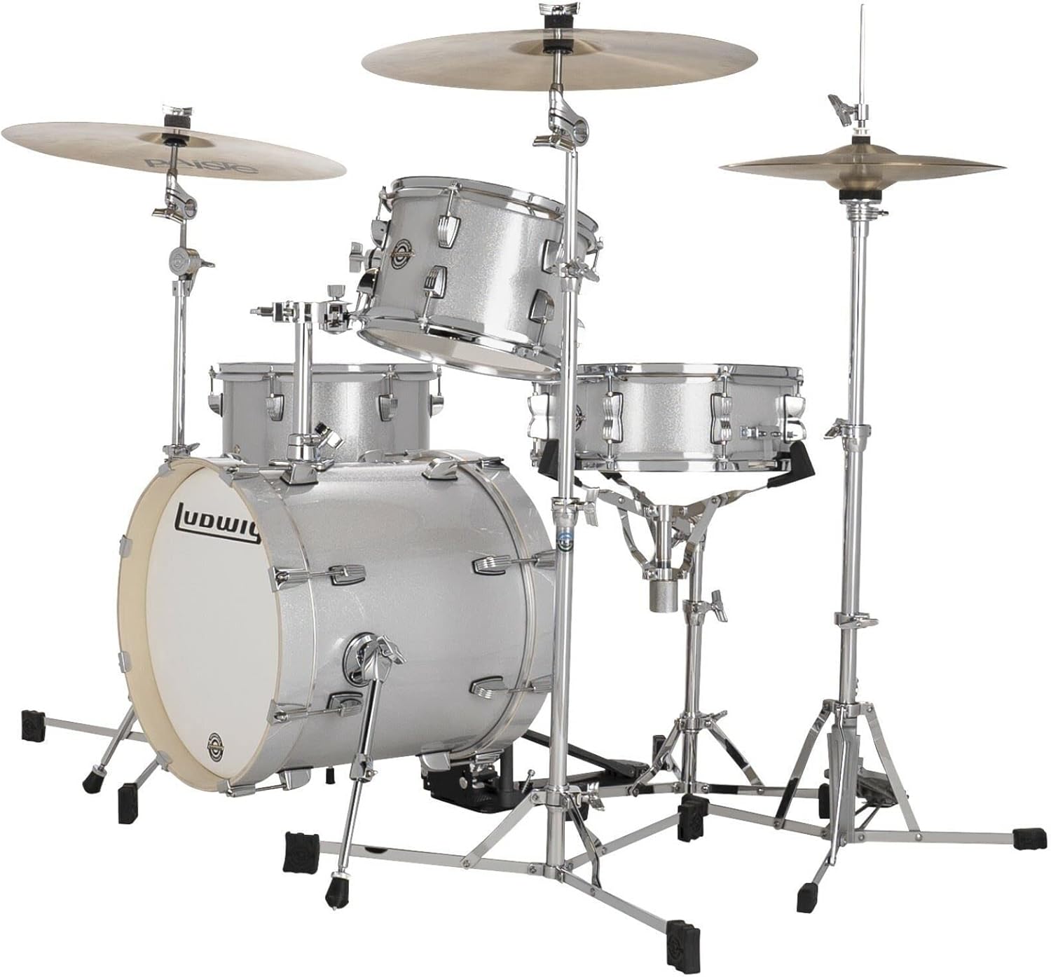 4-Piece Drum Set Shell Pack, Silver Sparkle B959715