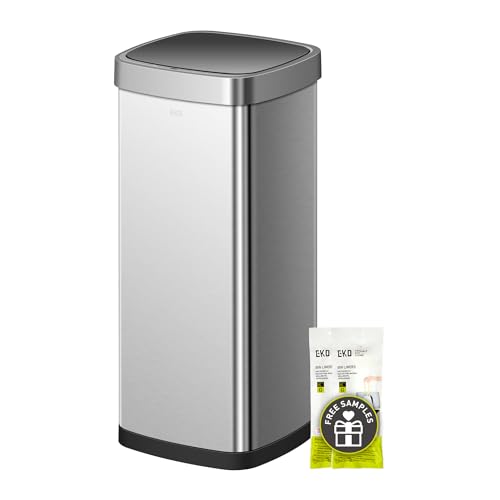 Touchless Motion Sensor Trash Can, 13.2 Gallon, Brushed Stainless Steel A497976