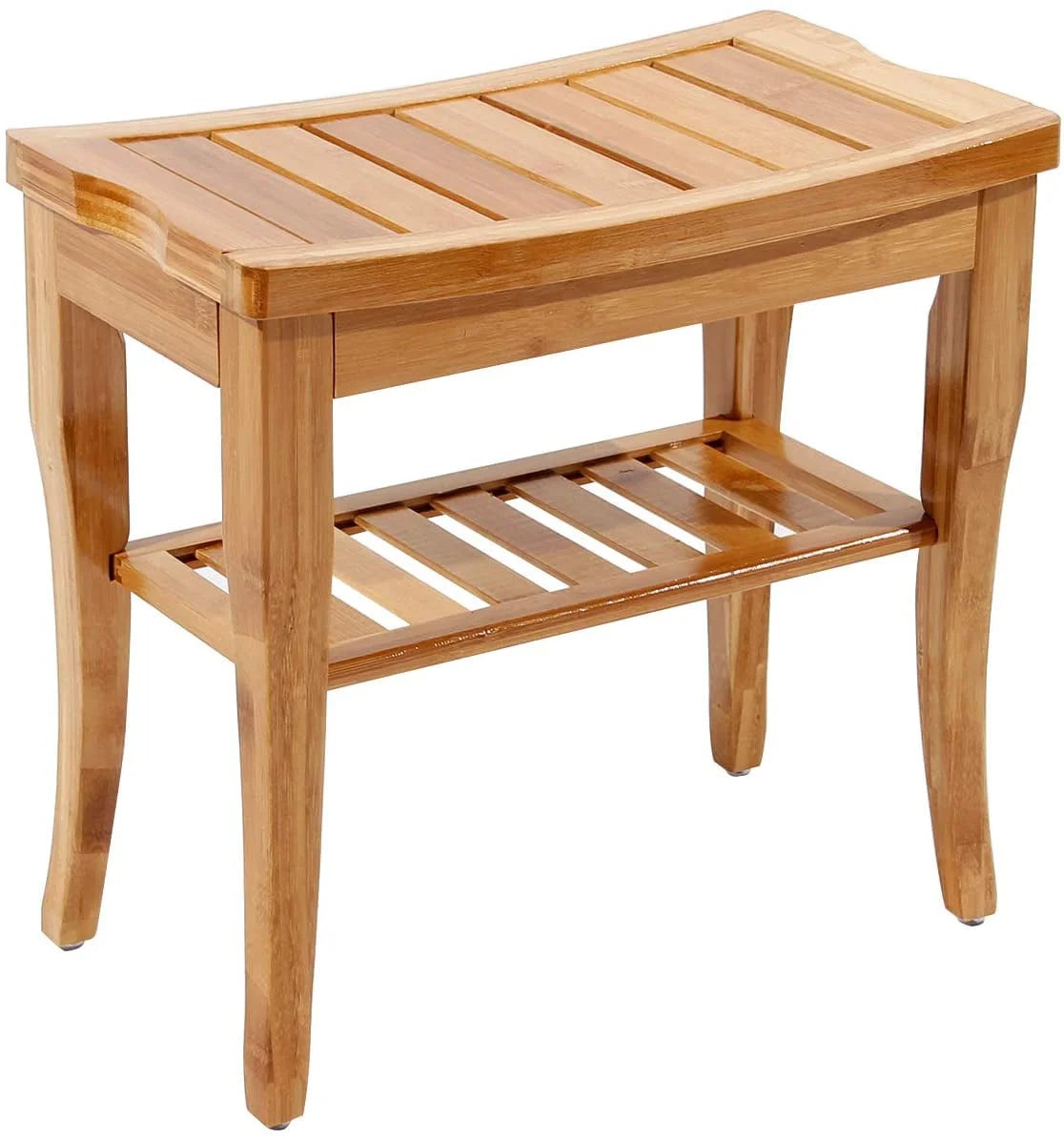 Bamboo Bathroom Bench Shower Stool Non-slip Waterproof Seat J2608