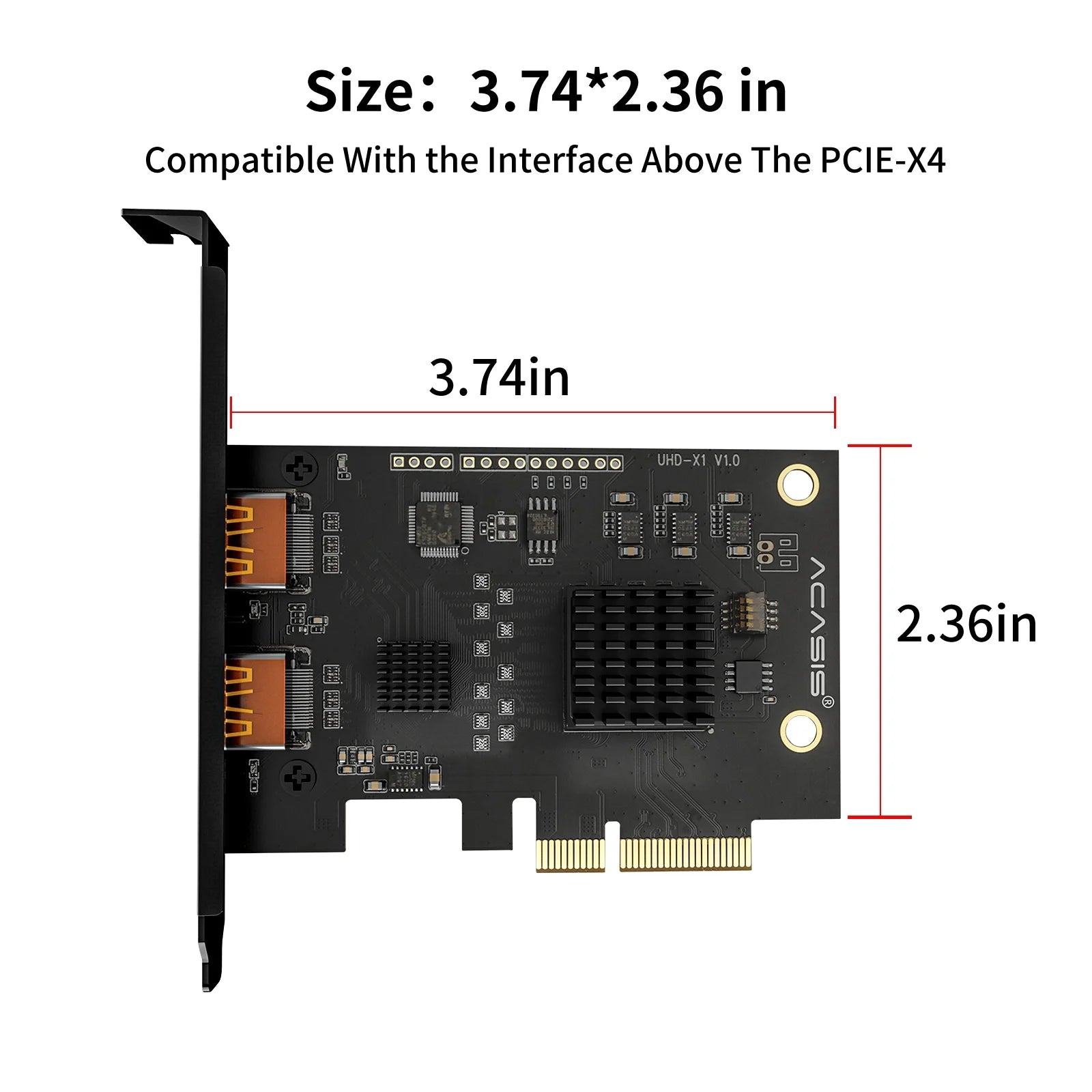 4K60HZ PCIe X4 Video Capture Card for Live Streaming N4150