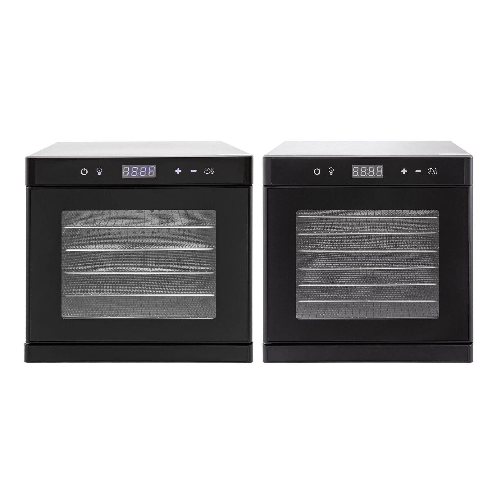 6/8 Tray Food Dehydrator Stainless Steel Meat Fruit Vegetable Dryer T69795