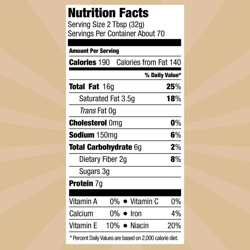 Natural Creamy Peanut Butter Spread, 40 oz Twin Pack W52045