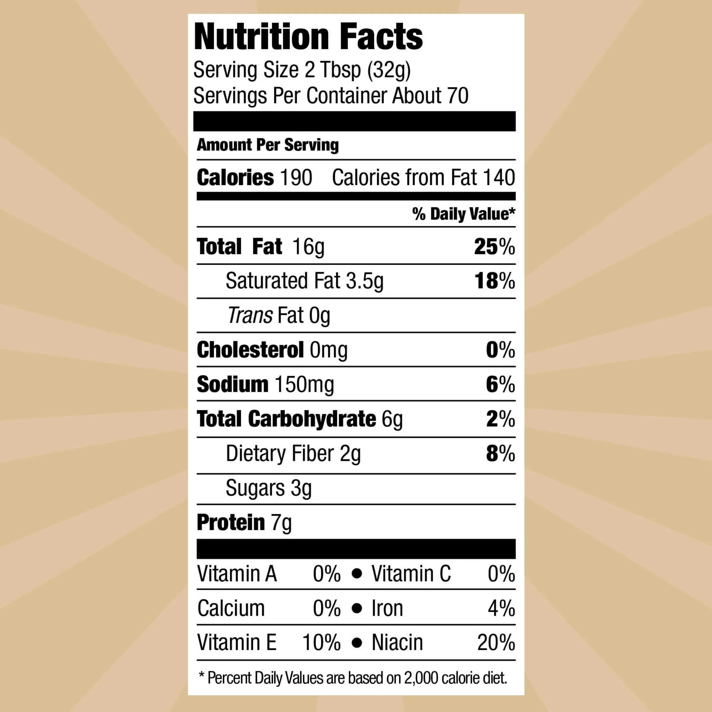 Natural Creamy Peanut Butter Spread, 40 oz Twin Pack W52045