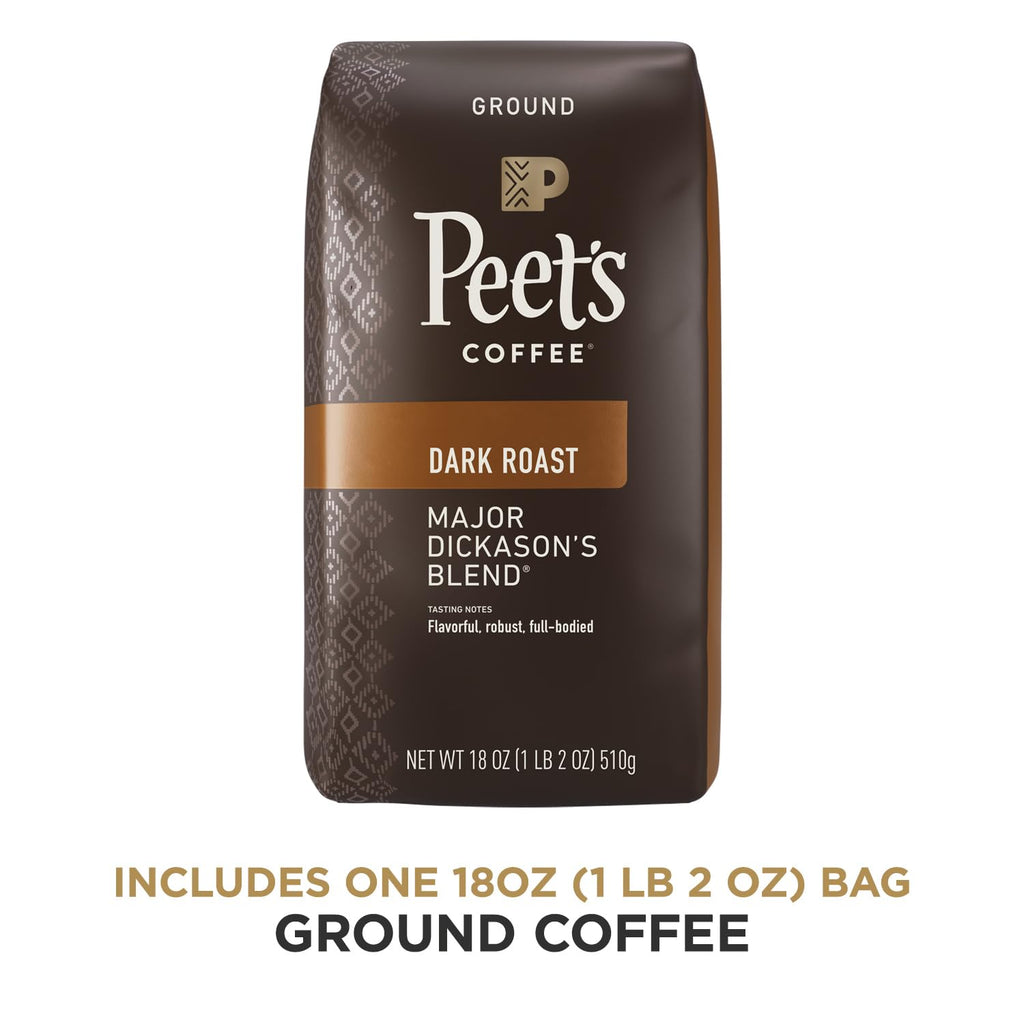 Dark Roast Ground Coffee 18 Ounce Bag E206091