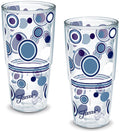 Tervis Fiesta Lapis Dots Made in USA Double Walled  Insulated Tumbler Cup Keeps Drinks Cold & Hot, 24oz - 2pk, Unlidded