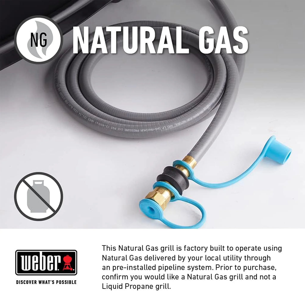 3 Burner Natural Gas Barbecue Grill, Black Q6958