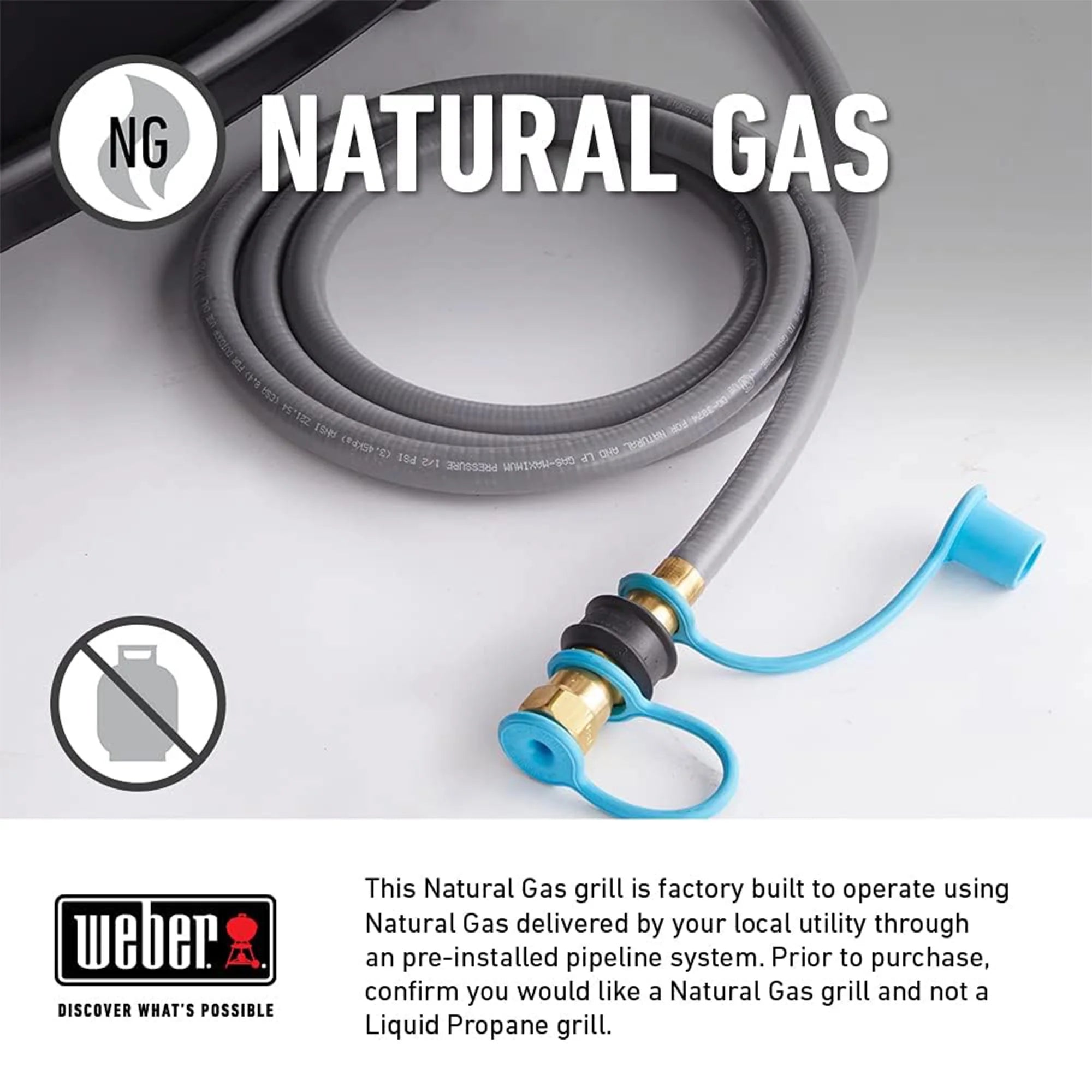 3 Burner Natural Gas Barbecue Grill, Black Q6958