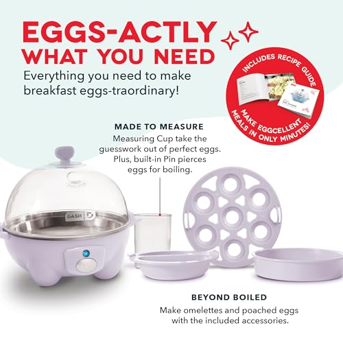 6 Egg Capacity Electric Egg Cooker with Auto Shut Off - Black U471
