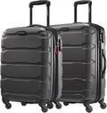 Samsonite 68309-1041/68308-1041 Omni Hardside Spinner 2-Piece Luggage Set 24 Inch and 20 Inch - Black