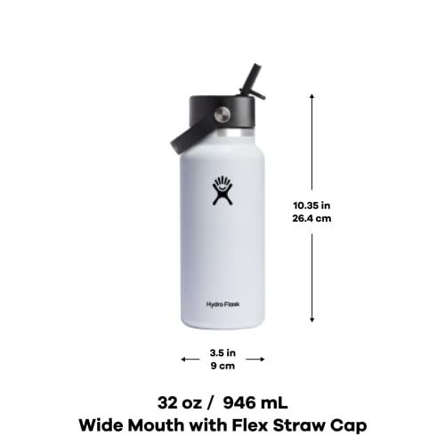 Wide Mouth insulated stainless steel water bottle with leakproof straw lid I4904