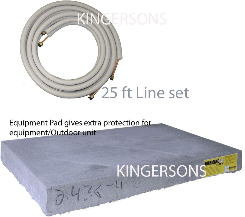 Wall Mount Ductless Mini-Split Heat Pump System, 18,000 BTU, Cool & Heat J96384