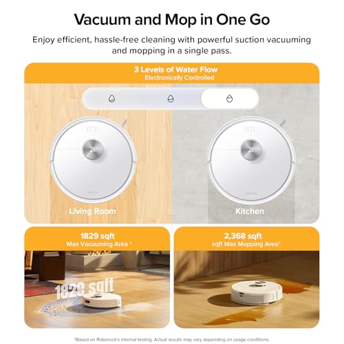 Robot Vacuum with Self-Empty Dock, 5500 Pa Suction, LiDAR Navigation E428049