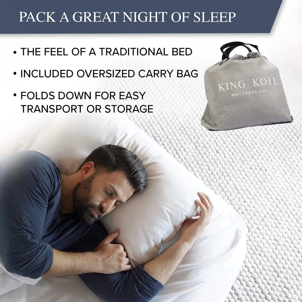 Twin Air Mattress with Built-in Pump, Double High Raised Airbed Z3816