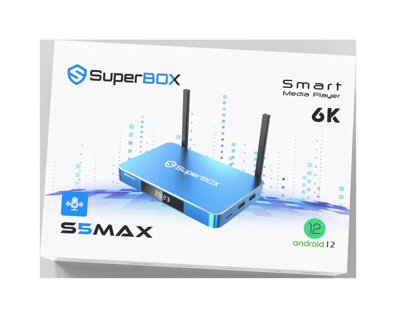 Superbox S5 Max 6k HD with mini Backlit keyboard and 64g USB flash drive S472827