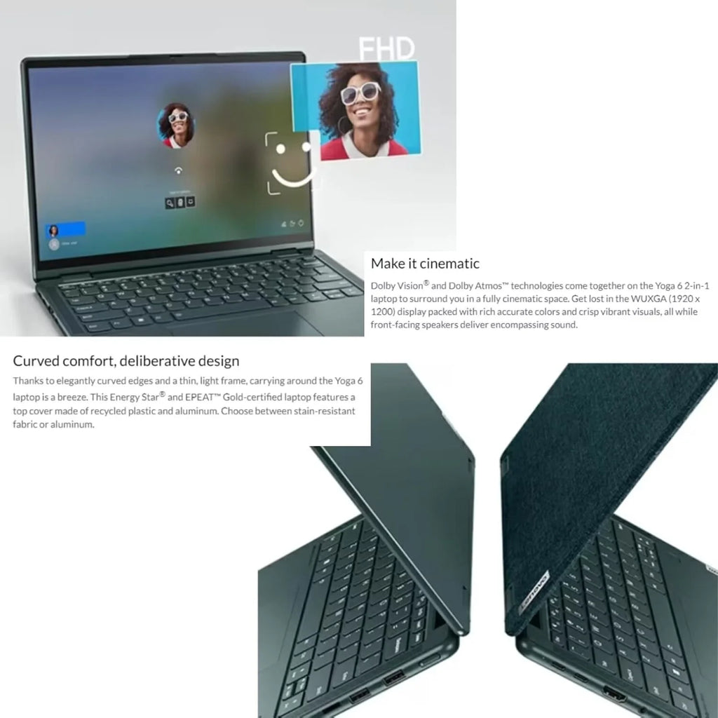 2-in-1 Touchscreen Laptop 13.3" 8GB RAM 1TB SSD AMD Ryzen 5 L716