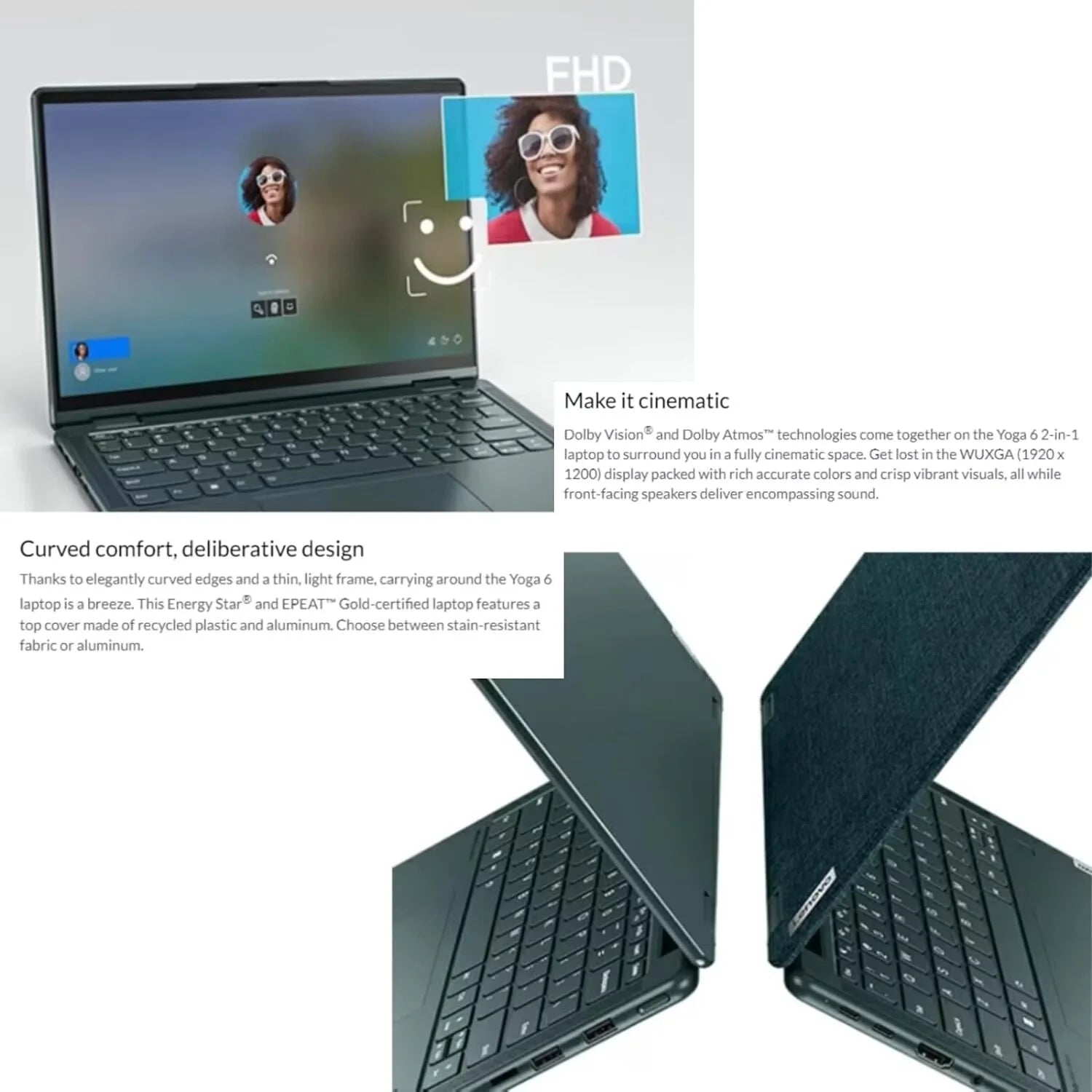 2-in-1 Touchscreen Laptop 13.3" 8GB RAM 1TB SSD AMD Ryzen 5 L716