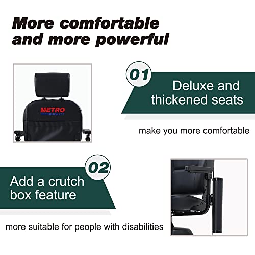 4-Wheel Electric Mobility Scooter for Adults with Swivel Seat S8843
