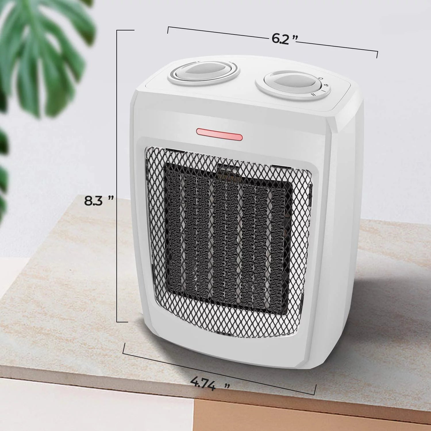 Ceramic Space Heater with Thermostat for Home and Office R268265