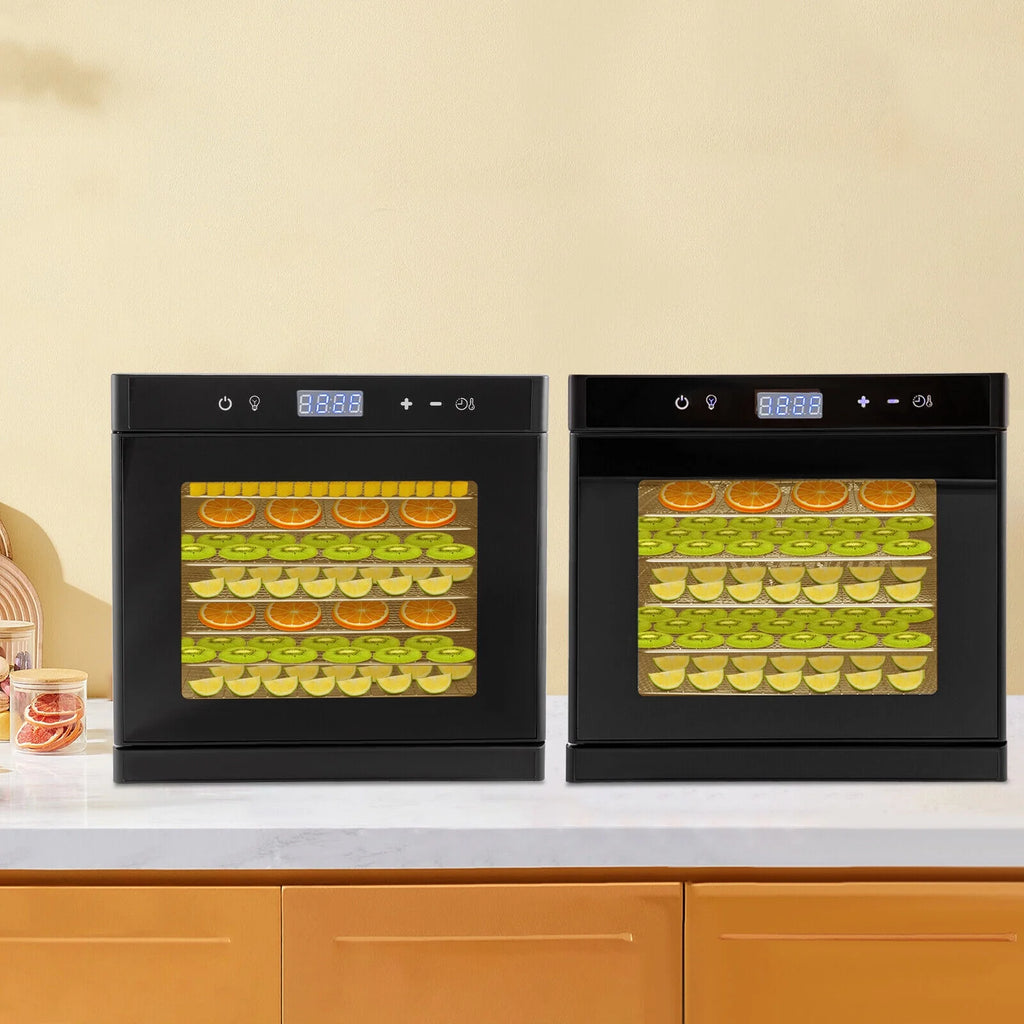 6/8 Tray Food Dehydrator Stainless Steel Meat Fruit Vegetable Dryer T69795