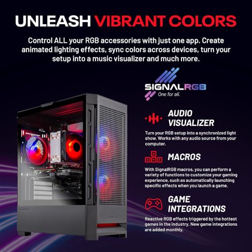 Gaming PC Desktop – AMD Ryzen 7 5700X, RTX 4070, 1TB SSD, 16GB RAM, Windows 11 A36893