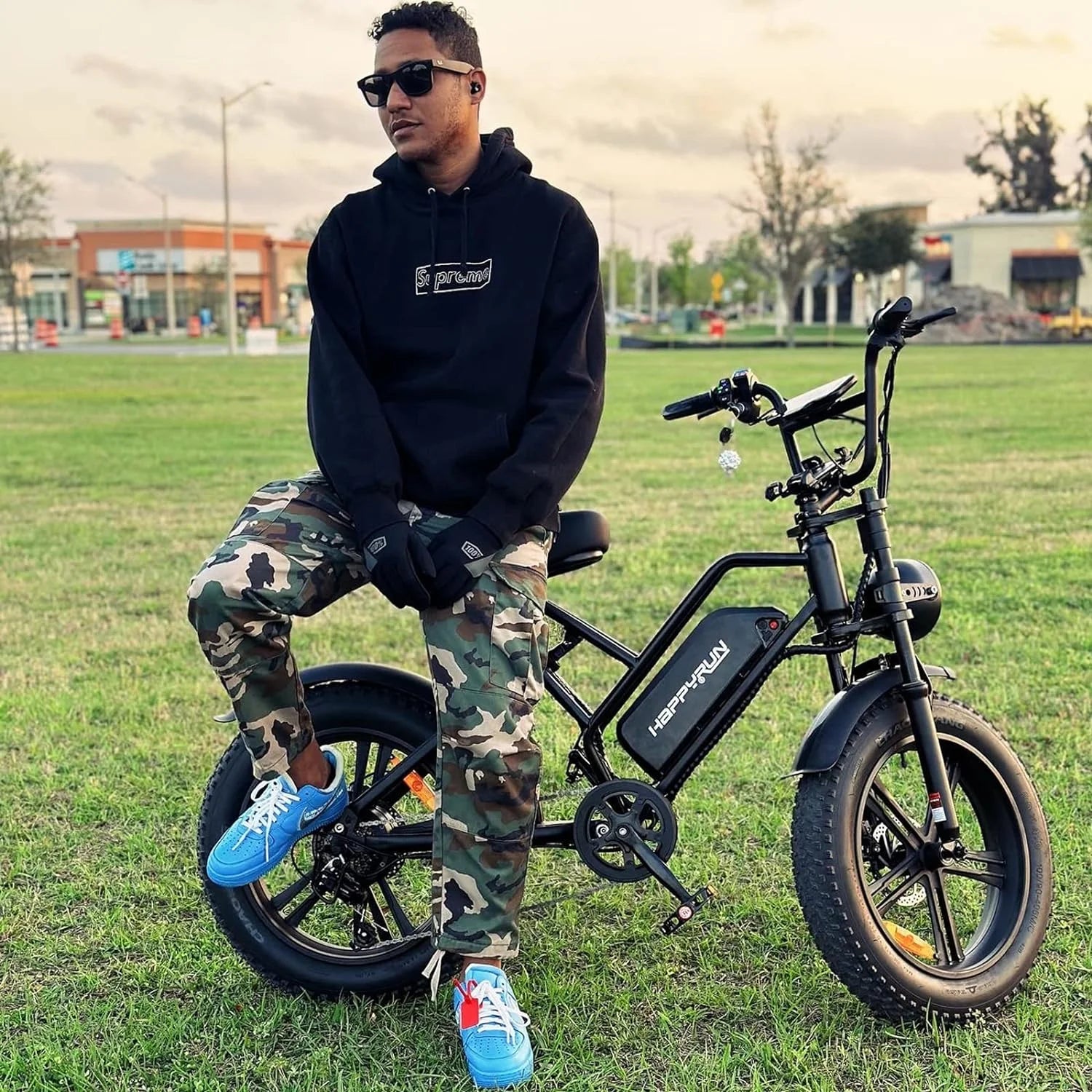 Electric Bike for Adults 20" Fat Tire 1500W Motor 48V 18AH Removable Battery I622