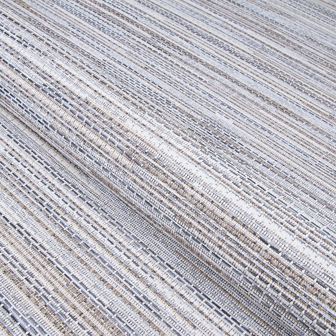 Indoor/Outdoor Area Rug, 3'9" x 5'5", Taupe-Champagne P849770