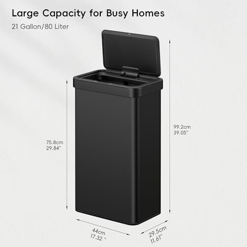 Touchless Motion Sensor Trash Can, 13.2 Gallon, Brushed Stainless Steel A497976