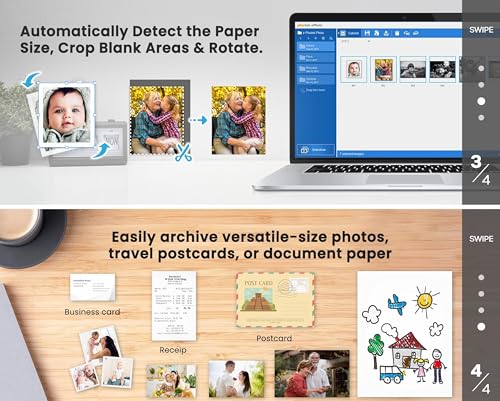 Photo Scanner for 4x6 inch Photos, Auto Crop, Mac and PC Compatible N47178